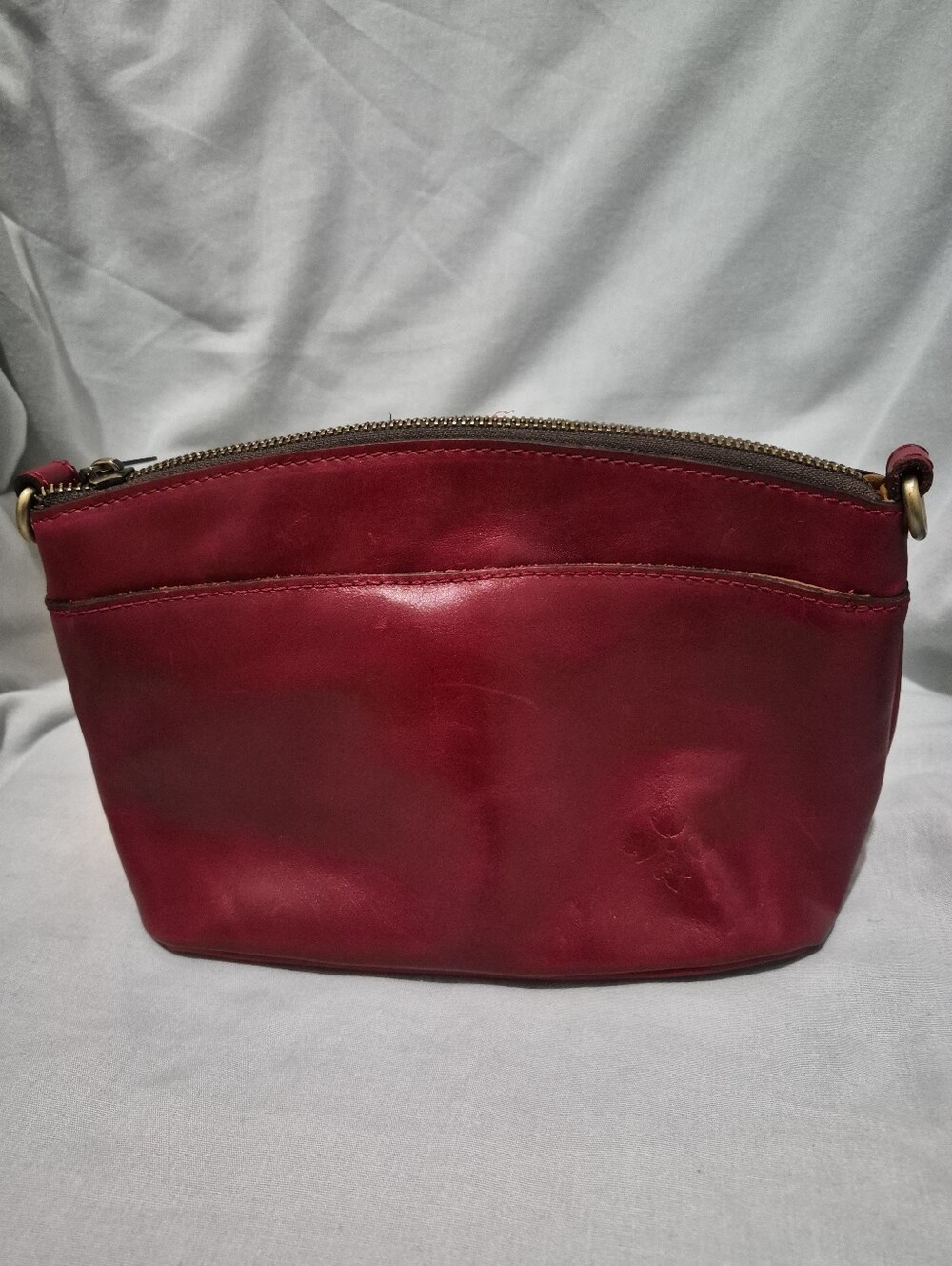 Patricia Nash Red Leather Crossbody Bag
